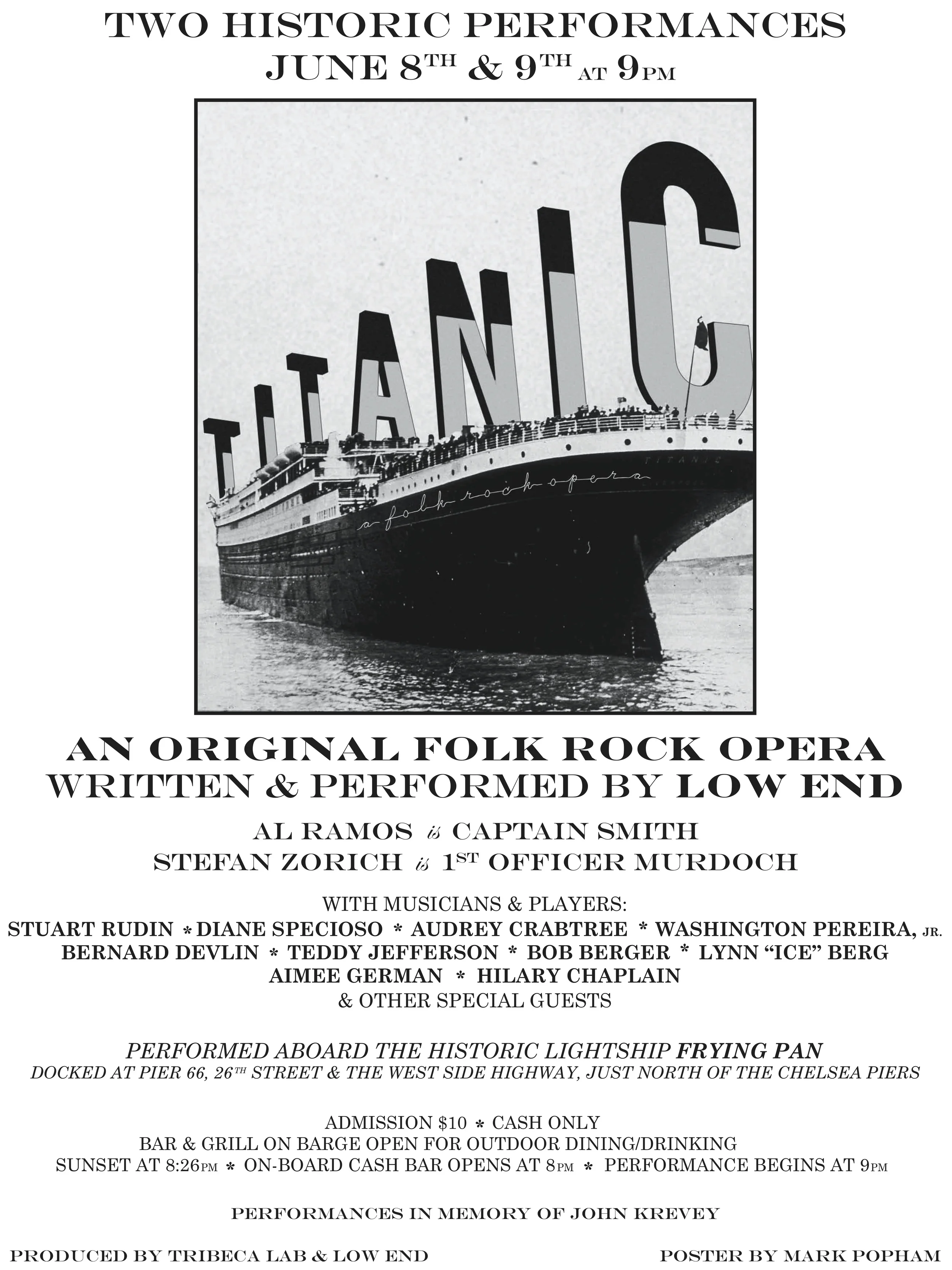 Titanic! A Folk Rock Opera @ Frying Pan 2012 — TRIBECA LAB